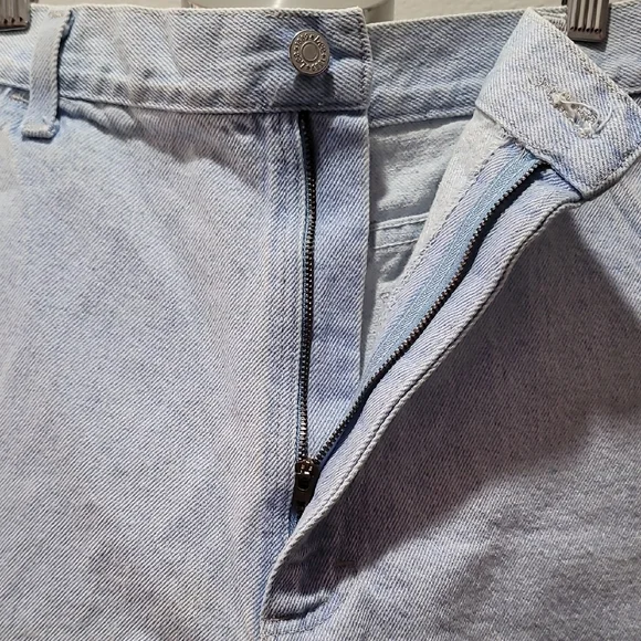 Vintage Lee Casual Mom Jean High-Waist Shorts Light Wash Old School Denim 18MED